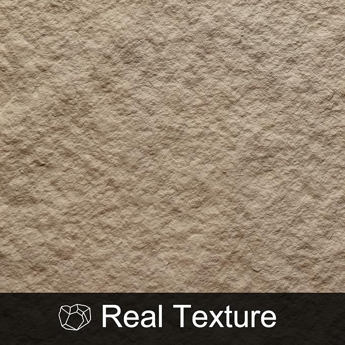 3D Faux Stone PU Wall Panels for Interior Decor, 4 Pieces, Stone Yellow | Cement Texture Accent Wainscoting Panel for Home, Office, 47.2" × 23.6" - Image 7