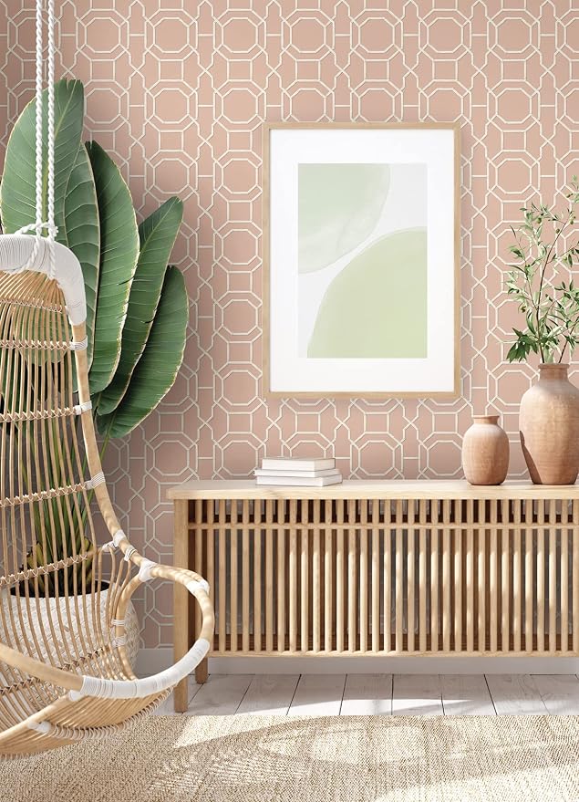 NuWallpaper Salmon Sanya Peel and Stick Wallpaper, NUS4311 - Image 2