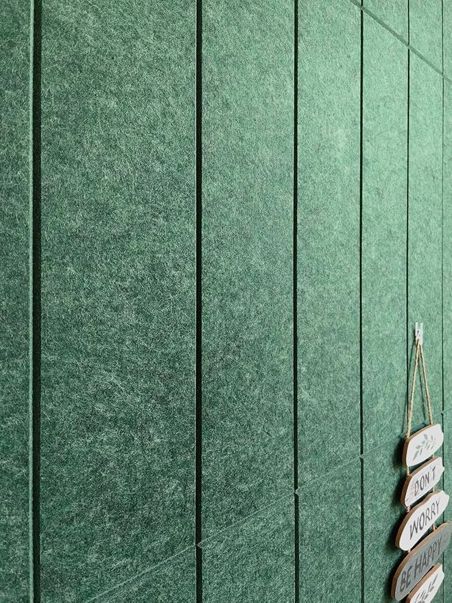Shiplap Felt Wall Panels for Interior Wall Decor, Accent Wall Paneling for Bedroom Living Room & Office, Peel and Stick, Sound Absorbing – 24 Pack Felt Tiles with Adhesive – Tree - Image 5