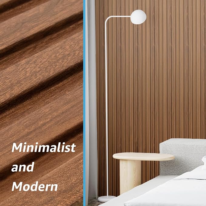 Art3d 96 x 6 Inch WPC 3D Wood Textured Slat Wall Panels, 8-Pack, Teak | Stylish Slat Design, Waterproof, Weather Resistant, Eco-Friendly, Long-Lasting, Easy to DIY, Ideal for Interior Wall, Bedroom - Image 2