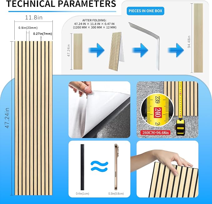 3D Wall Panels | Peel and Stick, Acoustic, Wood Panels - Image 2