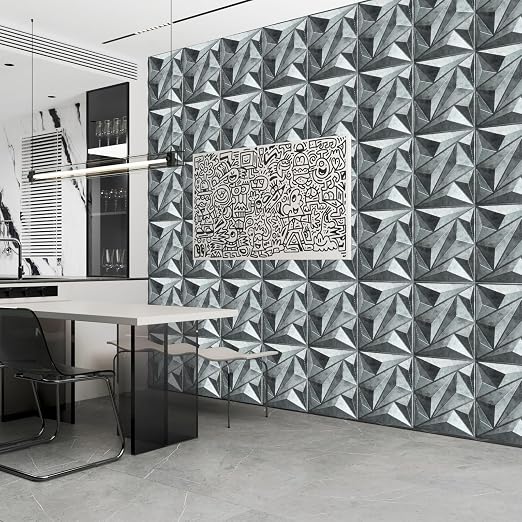 Art3dwallpanels 33 Pack 3D Wall Panel Diamond for Interior Wall Décor, PVC Textured Wall Panels, 12''x12'' Cover 32.Sq.Ft. Patina Bronze | PVC Accent Wall Panels for Interior Wall Decor, Living Room Lobby Bedroom Hotel Office - Image 3