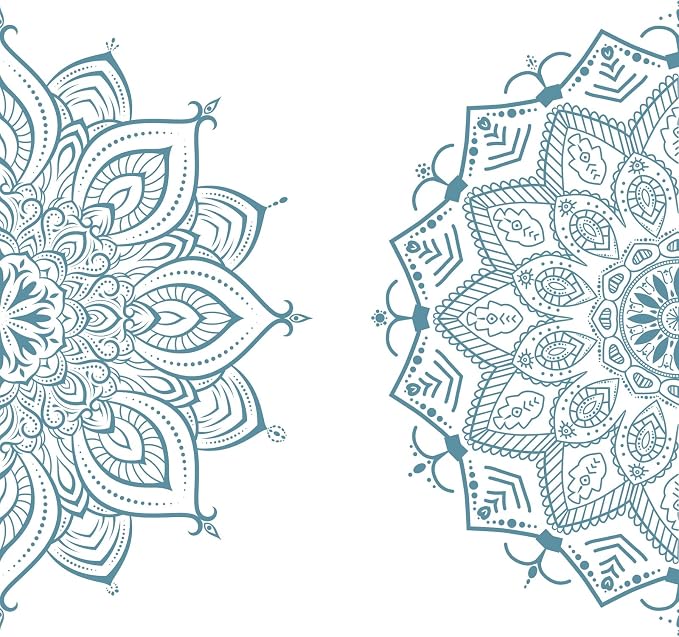Large Mandala Wall Stickers Mandala Window Decals Yoga Room Wall Decoration | Headboard vinyl decoration, lotus peel and stick stickers, removable self adhesive decals, for bedroom living room yoga room - Image 9