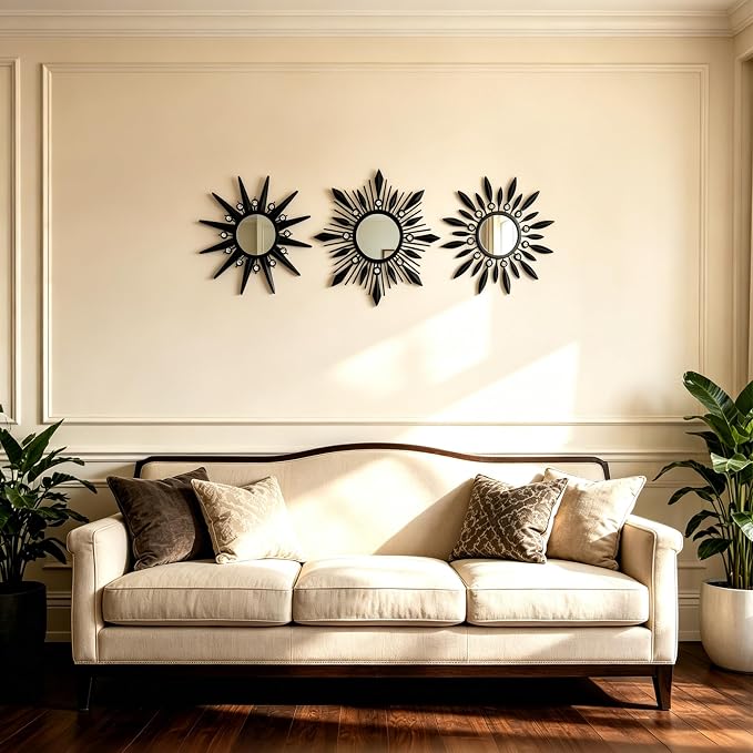 Starburst Wall Decor Mirrors As Room Accents Decorative Hanging Mirror - Image 7