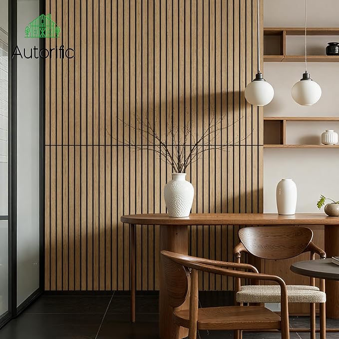 Acoustic Panels,10 Pack Soundproof Wall Panels,47.2”x23.6”,Teak | Simulated Wood Grain Finish Acoustic Wall Panels,Decorative PVC Wood Acoustic Panels, for Office,Home,Theater,Studio - Image 4