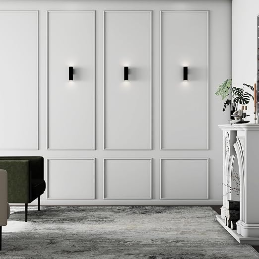 Pangda 3set Peel and Stick Wall Molding Kit 3D Premade, 24x72in | Accent Wall Moulding Kit, Wainscoting Panel, for Interior Decor, Ready to Assemble, Peel and Stick, Wainscoting Accent Panel - Image 3