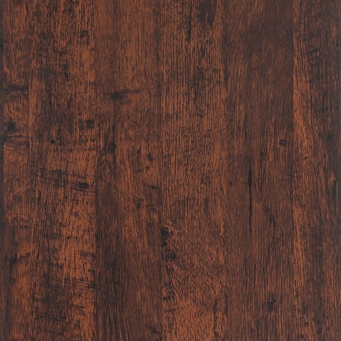 Dimoon 78.7"x17.7"Peel and Stick Wood Wallpaper Red Brown Wood Paper Red Dark Brown Wood Contact Wallpaper Waterproof Wood Plank Removable Rustic Self Adhesive Vintage Desk Table Cabinet Vinyl Roll - Image 8