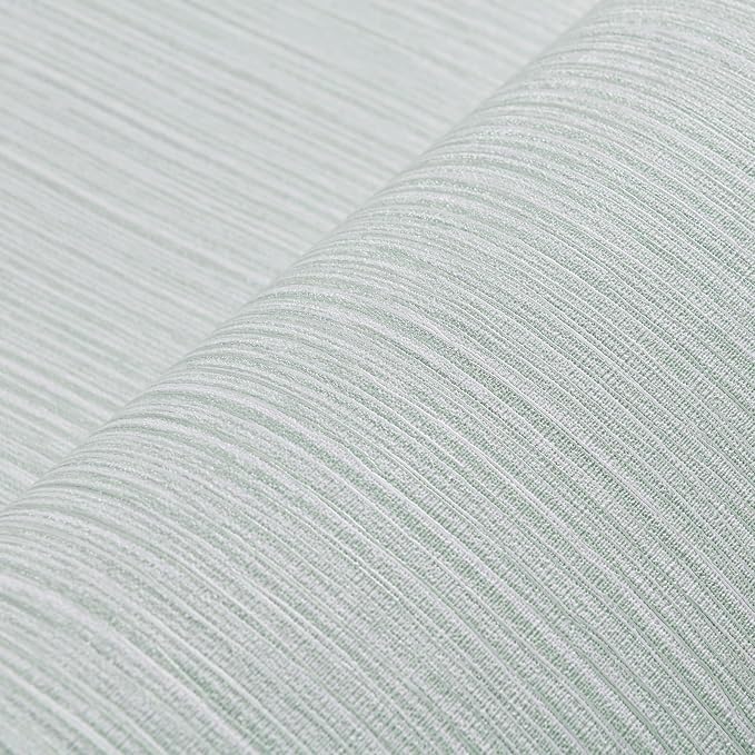 Haimin Grasscloth Wallpaper Textured 24in X 393in Fabric Contact Paper Textured Linen Peel and Stick Self-Adhesive Thick Vinyl Embossed Wallpaper - Image 5