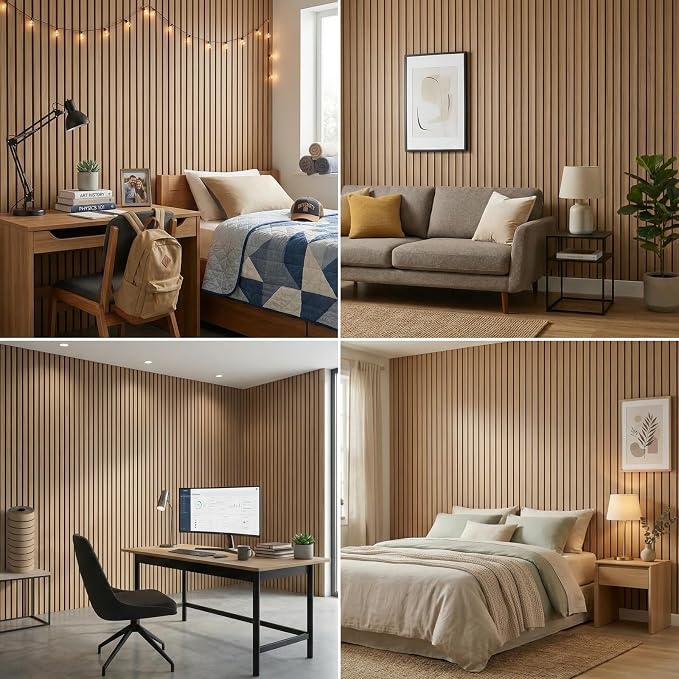 3D Wall Panels Peel and Stick – 15.74" x 236" PVC Faux Texture Wall Covering, Self Adhesive Waterproof DIY Accent Wall for Living Room, Bedroom, Sofa Background & Kitchen Backsplash, Covers 25.8 sq.ft - Image 2
