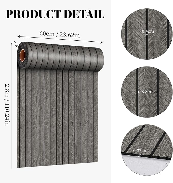 3D Wood Slat Panel for Walls Peel and Stick PVC Slat Wall Paneling | Peel and Stick Wood Panels Self Adhesive Flexible Wooden Slat Wallpaper for Bedroom Living Room Wall Decor Ceiling 23 x 110in - Image 8