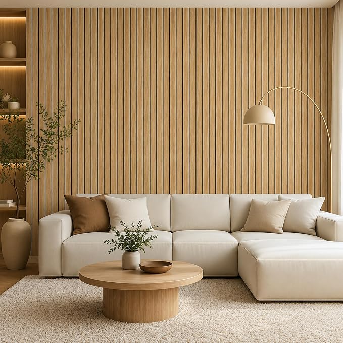Peel and Stick Wood Wall Panels, 20 Pack, 3D Textured Faux Wood Grain | 11.8 x 7.9 in, 3mm Thick Self Adhesive Panels for Bedroom, Living Room, and Accent Wall Decor - Image 3