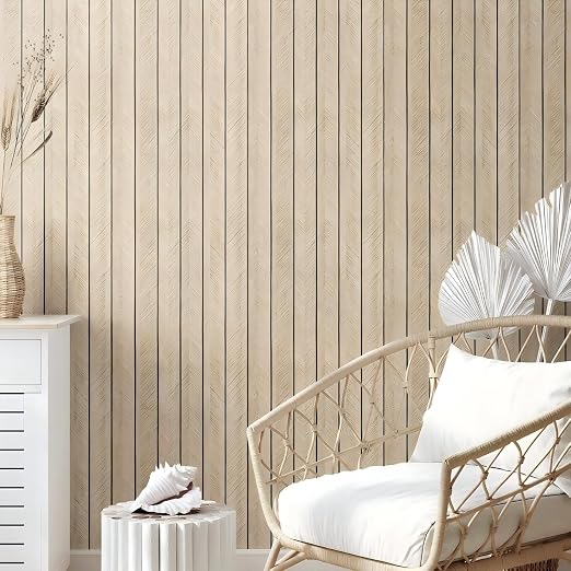 Thick Wood Slat Wall Panels, Modern 3D Peel and Stick, 15.75"x118" Self-Adhesive Accent Wall with Sound Dampening for TV Wall and Ceiling, Bedroom, Home Office, Log Color, 13 Sq Ft - Image 3
