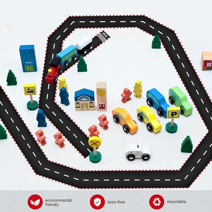 Wall Border Road Stickers Nursery Decor Street Boys Bedroom Decals Vehicle Removable Wallpaper Kids Room Vinyl Murals DIY Cute Decorations - Image 4
