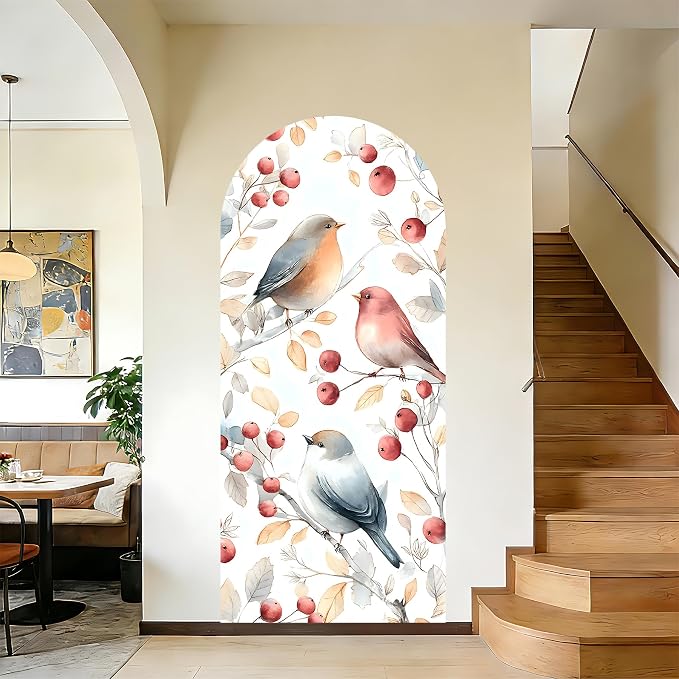 Arch Wall Decals Peel and Stick, Large Wall Stickers, Removable Home Decor Art Wallpaper for Bedroom Living Room 71'' × 31.7'' (Fish) by AOHMPT