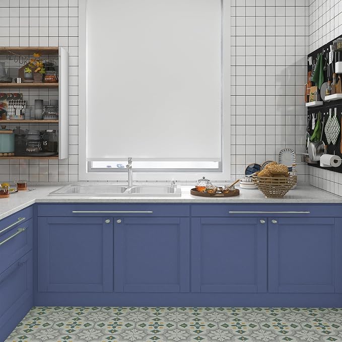 Blue Peel and Stick Wallpaper Blue Contact Paper for Cabinets and Drawers | 15.7" x 118.1" Self Adhesive Removable Vinyl Film WallPaper for Bedroom Decorative Table and Wall Reform - Image 7