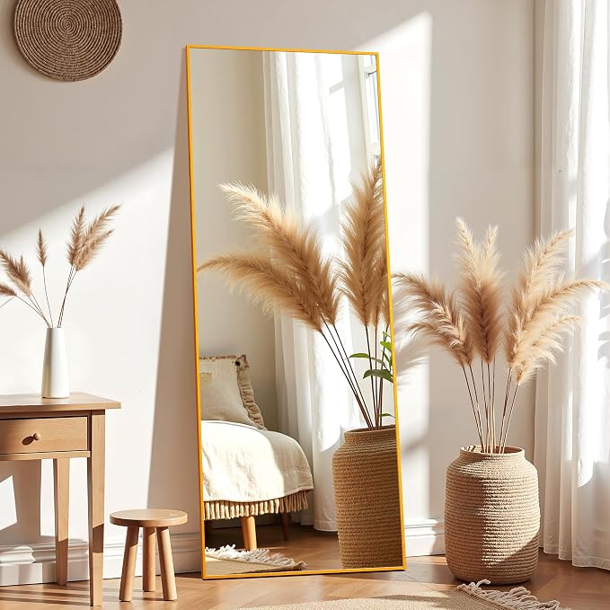 Gold Full Length Mirror XX-Large, 71x26 Standing Floor Mirror for Bedroom by ALPEN