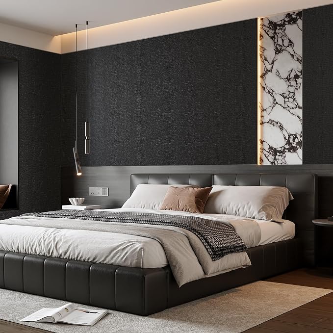 Zeeko Black Crocodile Peel and Stick Wallpaper 35.4" x 120" | Textured Embossed Contact Paper Removable Waterproof Self Adheisve Wall Paper for Cabinet Bedroom Bathroom - Image 4