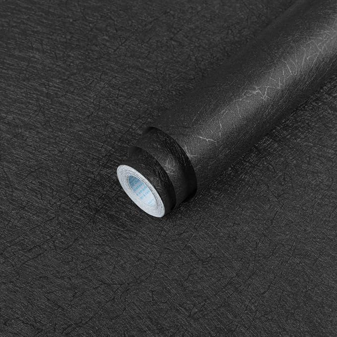 Dark Grey Peel and Stick Self Adhesive Wallpaper Countertop Contact Paper | Removable Waterproof Bathroom 15.7" X 196.8" Kitchen Vinyl Wrap for Cabinet Countertops Wall Counter Top Paper by Abyssaly