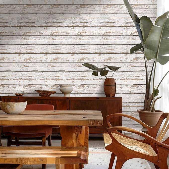 Commomy Faux Wood 3D Peel and Stick Tiles - 10 Pcs 11.8"x11.8" | Peel and Stick Wood Tiles Ultralight PVC Wall Paneling for Bedroom, Bathroom, Kitchen Backsplash, Farmhouse Interior Decor - Image 7