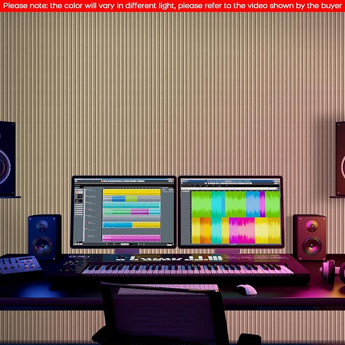 BUBOS 4-Pack Acoustic Panels 47.2"x23.6", Peel & Stick Sound Wall Panels | Self-Adhesive, Marble Pattern Decor Sound Wall Panels, Large Coverage for Studio Office Home - Image 9