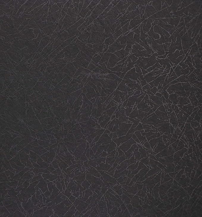 Black Silk Wallpaper Embossed Self Adhesive Peel and Stick Contact Paper | 23.6" X 118" Removable Waterproof Kitchen Vinyl Wrap Drawer Liner Cabinet Furniture Textured Renter Friendly Wall Gift Paper - Image 3