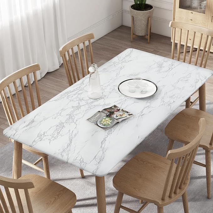 Marble Contact Paper White Extra Wide Peel and Stick for Kitchen Countertop | 47.2" x 197" Marble Wallpaper Granite Grey Thick PVC for Cabinet Furniture Renovated Removeable Without Leaving Glue Upgrade - Image 4