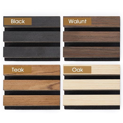 Acoustic Wood Slat Panels, Soundproof Wooden Wall Panels, 3D Fluted Panel for Interior Wall Decor, Living Room, Bedroom (Multicolor, 6 * 4.7 inch) - Image 2
