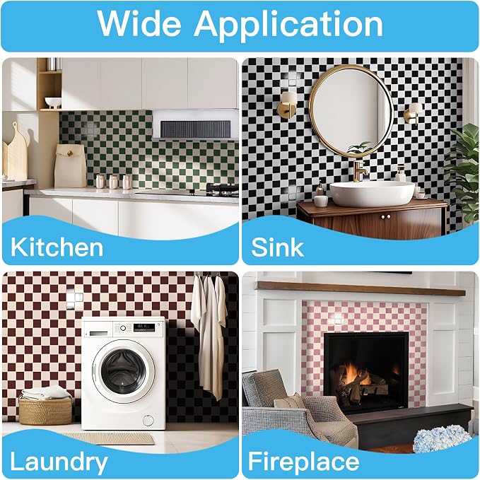 Art3d Grid Peel and Stick Backsplash, 10-Pack, 12 x 12 in, Beige and White | Enhanced Thickness, Strong Adhesion, Moisture Resistant, Long-Lasting, Minimalist Look, DIY Friendly, for Kitchen Countertops - Image 9