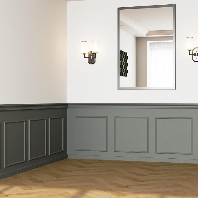 Colingmill Accent Wall Molding Kit Premade Panel,6set,20x20in | Wainscoting Panels, Peel and Stick, Wall Moulding, 3D, White, Pre Cut Picture Frame Trim, for Walls Home Decoration - Image 9
