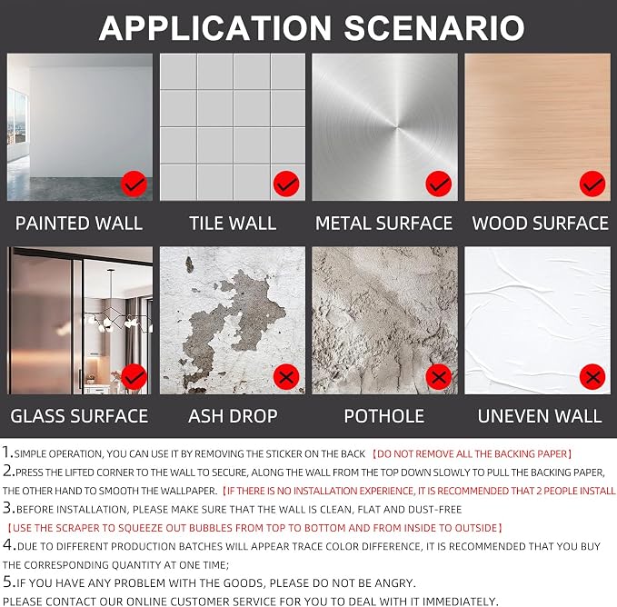 (15.7 inchx118 inch) Grey Wallpaper Self Adhesive Peel and Stick | Wall Pattern for Living Room TV Wall Store Backdrops Thick Wallpaper PVC DIY Decorative Roll - Image 7
