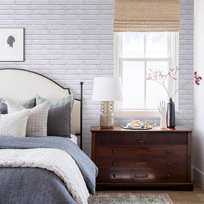 COMSTICKC 3D Peel and Stick Faux Brick Wall Panels for Quick DIY Wall Decor | White, 10 Pcs 15.7" x 11.8", Not Real Brick, Lightweight Thin PVC Decorative Wall Sticker for Wall Makeover,Cover 12.9 sq ft - Image 7