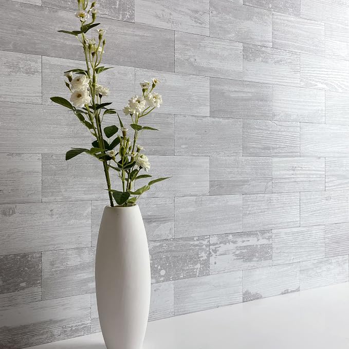 AULIGET 100 Piece Peel and Stick Backsplash PVC Tile, 3 Inch x 6 Inch White Birch Stick on Wall Tiles for Backsplash Kitchen, Bathroom, Laundry Room, Camper, Fireplace - Image 7