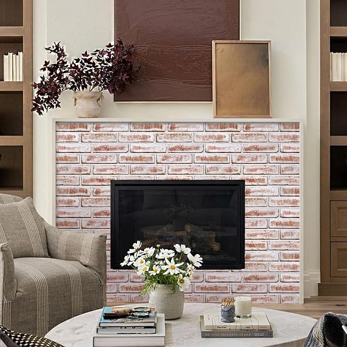Commomy 3D Peel and Stick Faux Brick Wall Panels - 10pcs 15.74" x 11.8" | Ultralight Thin PVC 3D Wall Panels Fake Brick Paneling for Home Office,Bedroom,Quick DIY Home Decor(12.92 sq.ft) - Image 8