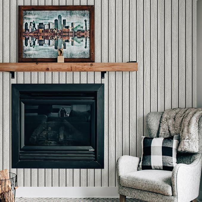 3D Peel and Stick Wall Panels Thick Faux Wood Grain Slat Wallpaper | 23.62" x 110.24" Self Adhesive PVC Thick Soundproof Foam Panels for Walls Living Room Bedroom TV Background Ceiling - Image 6