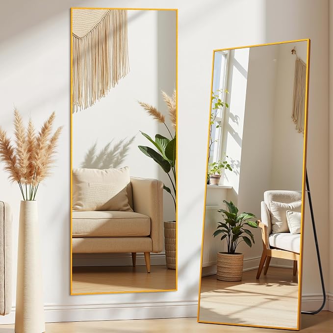 Gold Full Length Mirror XX-Large, 71x26 Standing Floor Mirror for Bedroom - Image 2
