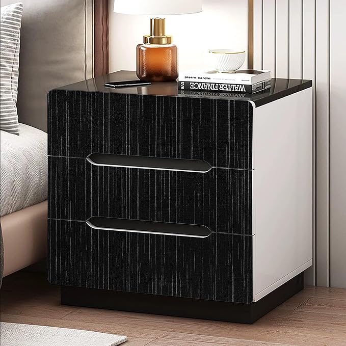 Black Grasscloth Peel and Stick Wallpaper - 15.7"x120" Vintage Texture Removable Waterproof Wall Paper for Room Walls, Cabinets, Furniture, Drawers, Desk - Image 6