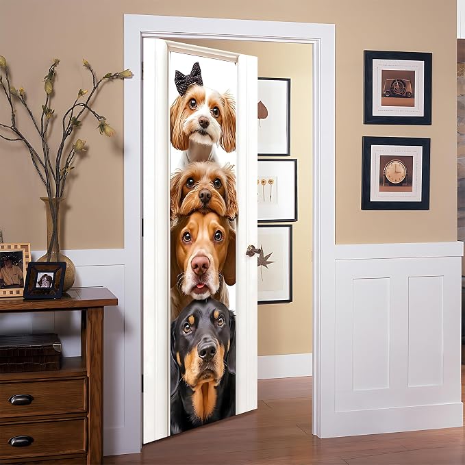 3D Door Stickers, Peel and Stick Wallpaper ，Self-Adhesive Mural PVC Waterproof Wall Poster for Home Decor 30.3" W x 78.7" H - Image 7