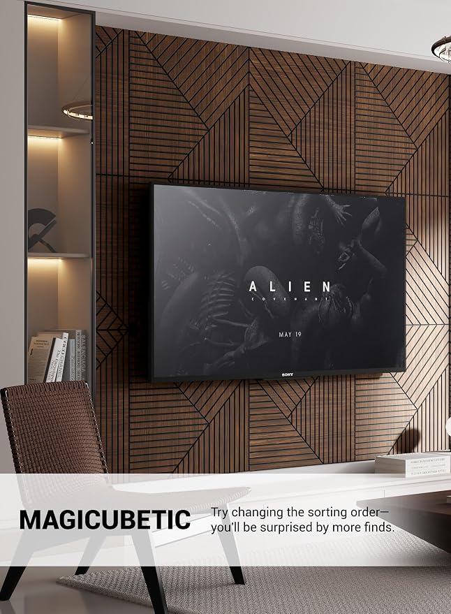 6Pcs Peel and Stick Wood Panels Decor Acoustic Wall Panels | 0.4" Thick, Polyester Fiber Core with Wood Veneer, Easy to Cut and Install,covers 46 sq.ft - Image 6