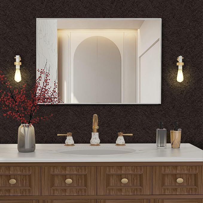 Brown Peel and Stick Self Adhesive Wallpaper Countertop Contact Paper | Removable Waterproof Bathroom 15.7" X 393.7" Kitchen Vinyl Wrap for Cabinet Countertops Wall Counter Top Paper - Image 6