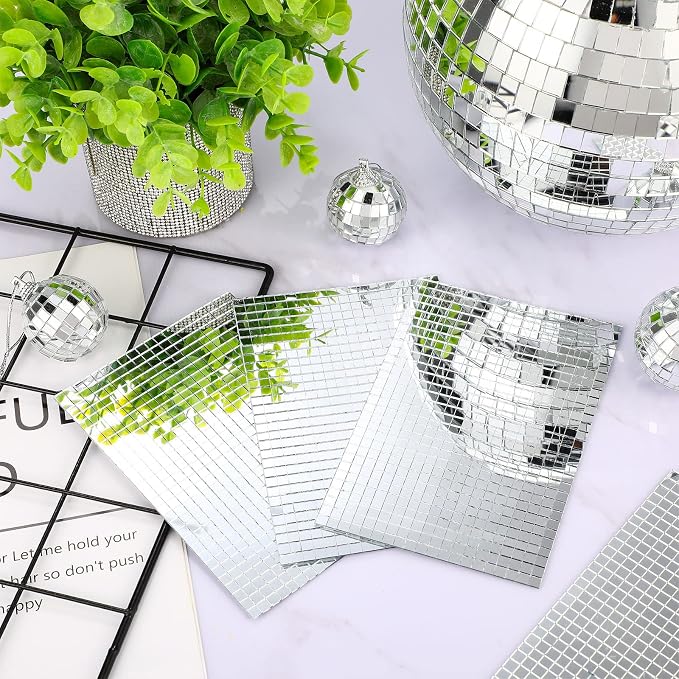 14400 Pieces Silver Disco Mirror Tile Self-Adhesive Mirrors Mosaic Tile - Image 5