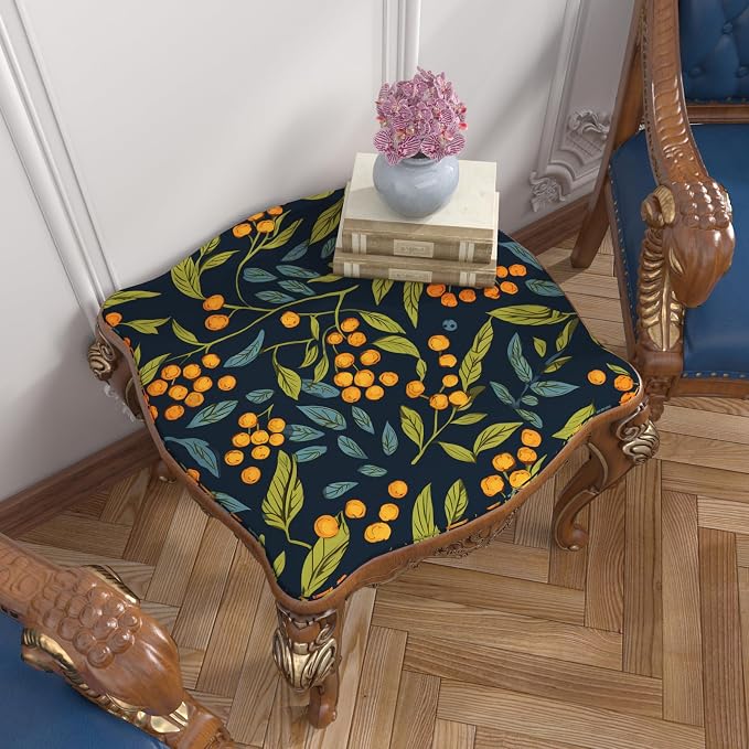 BOKEBEVE Leaf Floral Wallpaper Peel n Stick Boho Blue Orange 17.5 x 787In | Super Long Removable Renter Friendly Vibrant Watercolor Wall Paper for Bedroom Bathroom Living Room Feature Accent Wall - Image 6