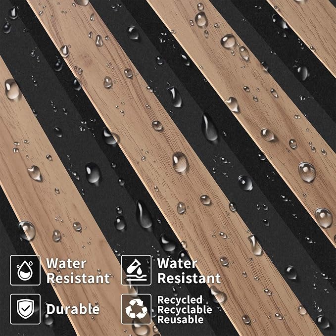 8-Pack Teak Wood Grain 3D Wall Panels with Adhesive, Peel and Stick PVC Wall Tiles for Accent Wall, Covers 82.15 Sq Ft for Luxury Living Room & Bedroom Decor - Image 9