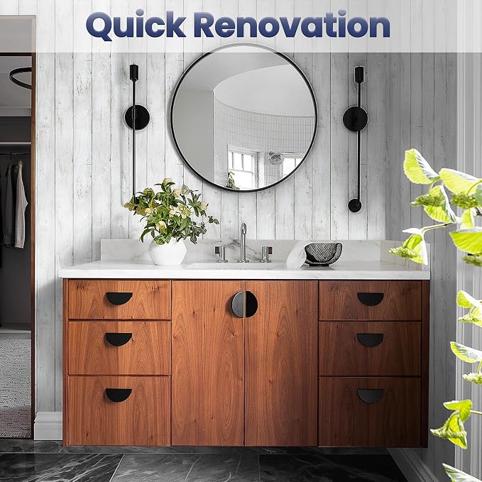 Shiplap Peel and Stick Wallpaper, Contact Paper for Classroom Home Decor | 17.7"x118" Removable Self-Adhesive White Wood Plank Film, Farmhouse Decor for Bulletin Board Desk Cabinet & Home Renovation - Image 3
