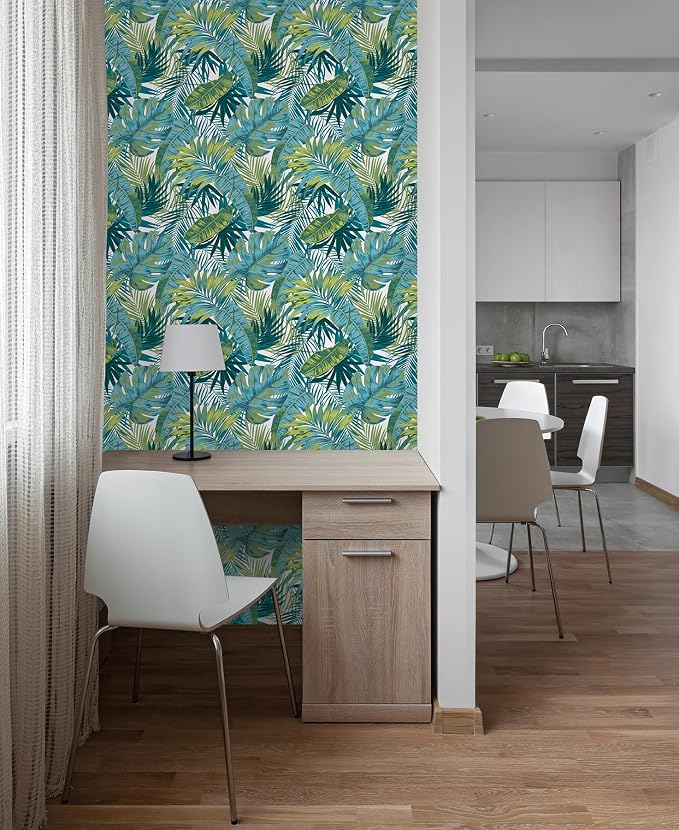 My Style Bangalow Tropical Palm Peel and Stick Wallpaper, Removable Wallpaper, 17.75 in x 9.8 ft - Image 3