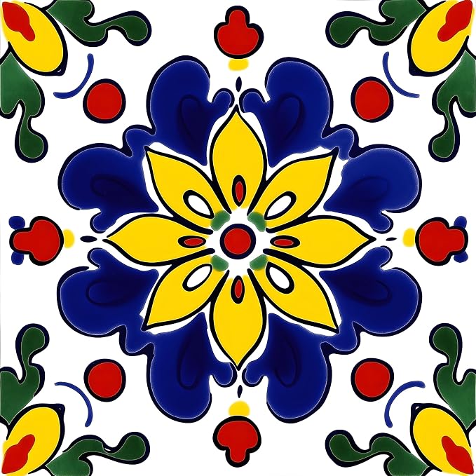 Wall Tiles Peel and Stick Waterproof - 24 Pcs (6x6 Inch) Wall Stickers Backsplash Decals for Kitchen, Bathroom, Removable Self-Adhesive Vinyl Art with Bohemian Patterns by BSFHH