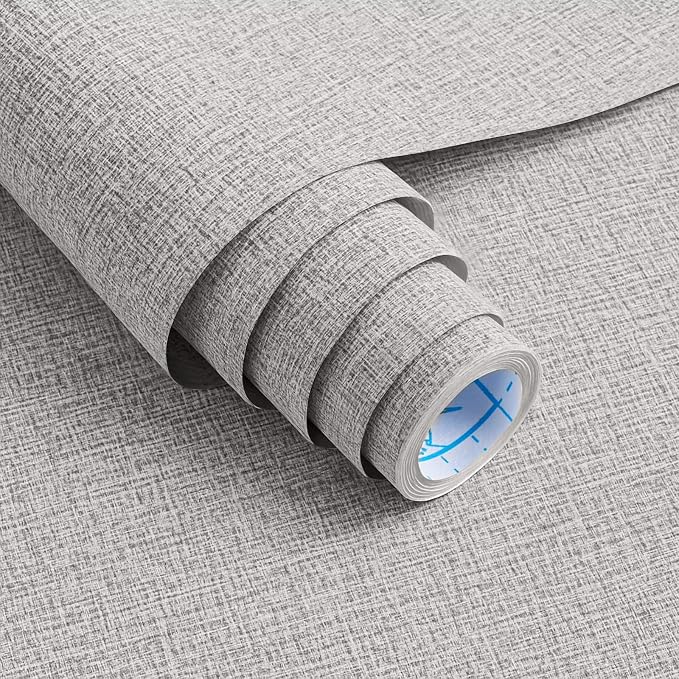 Vinjiasin Grasscloth Peel and Stick Wallpaper Vintage Textured Contact Paper Grasscloth Self Adhesive Removable Wall Paper for Bedroom Cabinets Drawers Covering (15.7" x 78.7") by Vinjiasin