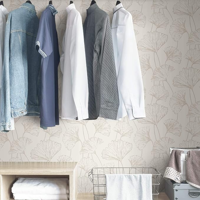NuWallpaper Silver Hikarigaoka Peel and Stick Wallpaper, NUS3578 - Image 4