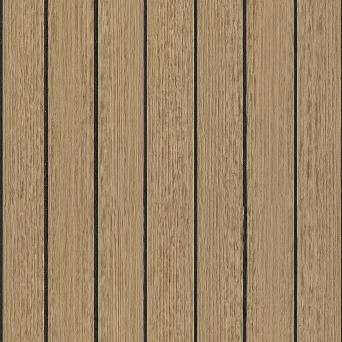CHIHUT Light Oak Tan Slat Wall Paneling Peel and Stick Wooden Wall Panel for Kitchen Island Backsplash Self Adhesive Removable Flexible Wood Panels 12"x79" Foam 3D Wood Slat Wallpaper for Bedroom - Image 7