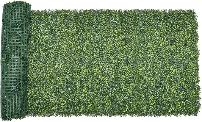 VEVOR Artificial Grass Wall Panels, 40 x 120 inch, Milan Grass Greenery Boxwood Panel for Indoor Outdoor Green Decor & Ivy Fence Covering, Privacy Backdrop Wall Hedge Screen for Garden by VEVOR