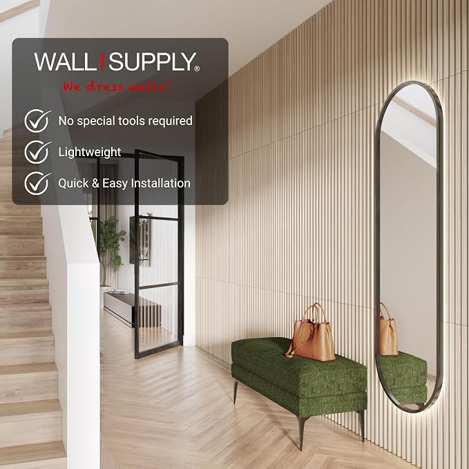 Wall!Supply 3D Wall Panels Sample Box, Multiple Styles | Lightweight EPS Foam, Wallpaper Alternative, Easy DIY Installation, for Living Room, Bedroom, Office - Image 4
